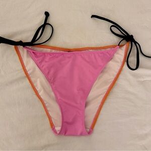 Victoria's Secret Pink Color Block String Bikini Bottom